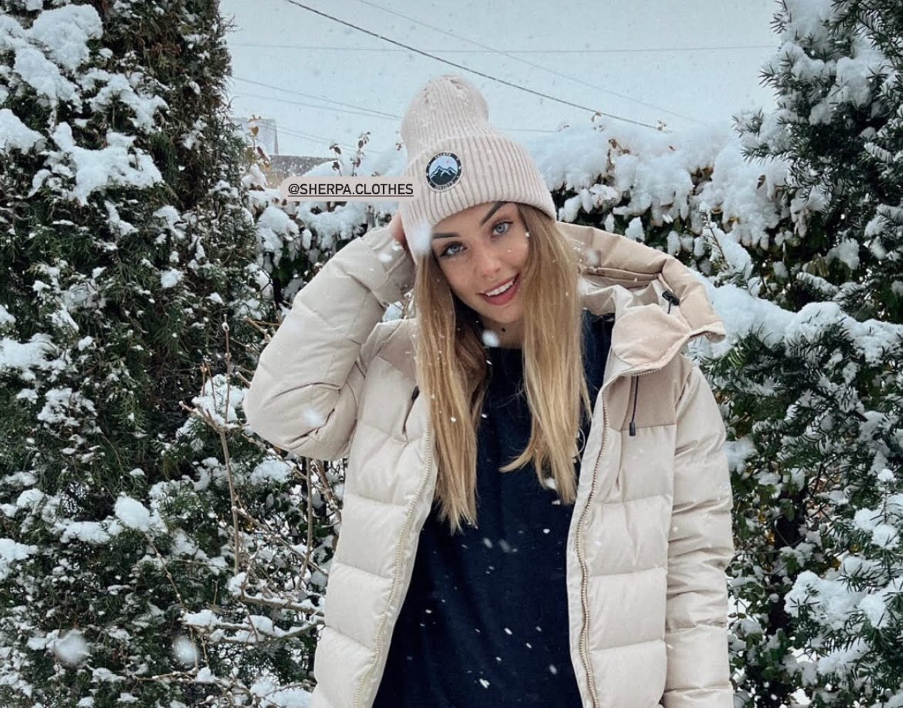 SHERPA SIMPLE beanie BEIGE