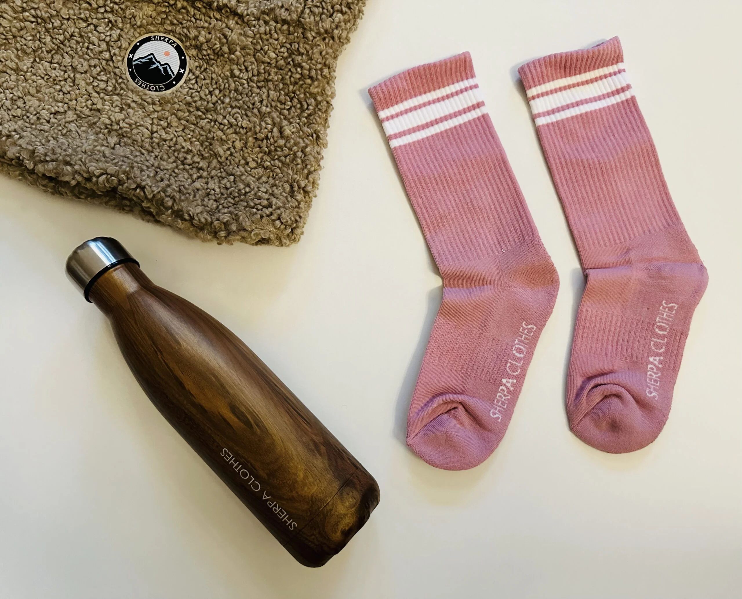 Skarpetki casual  STRIPED PINK