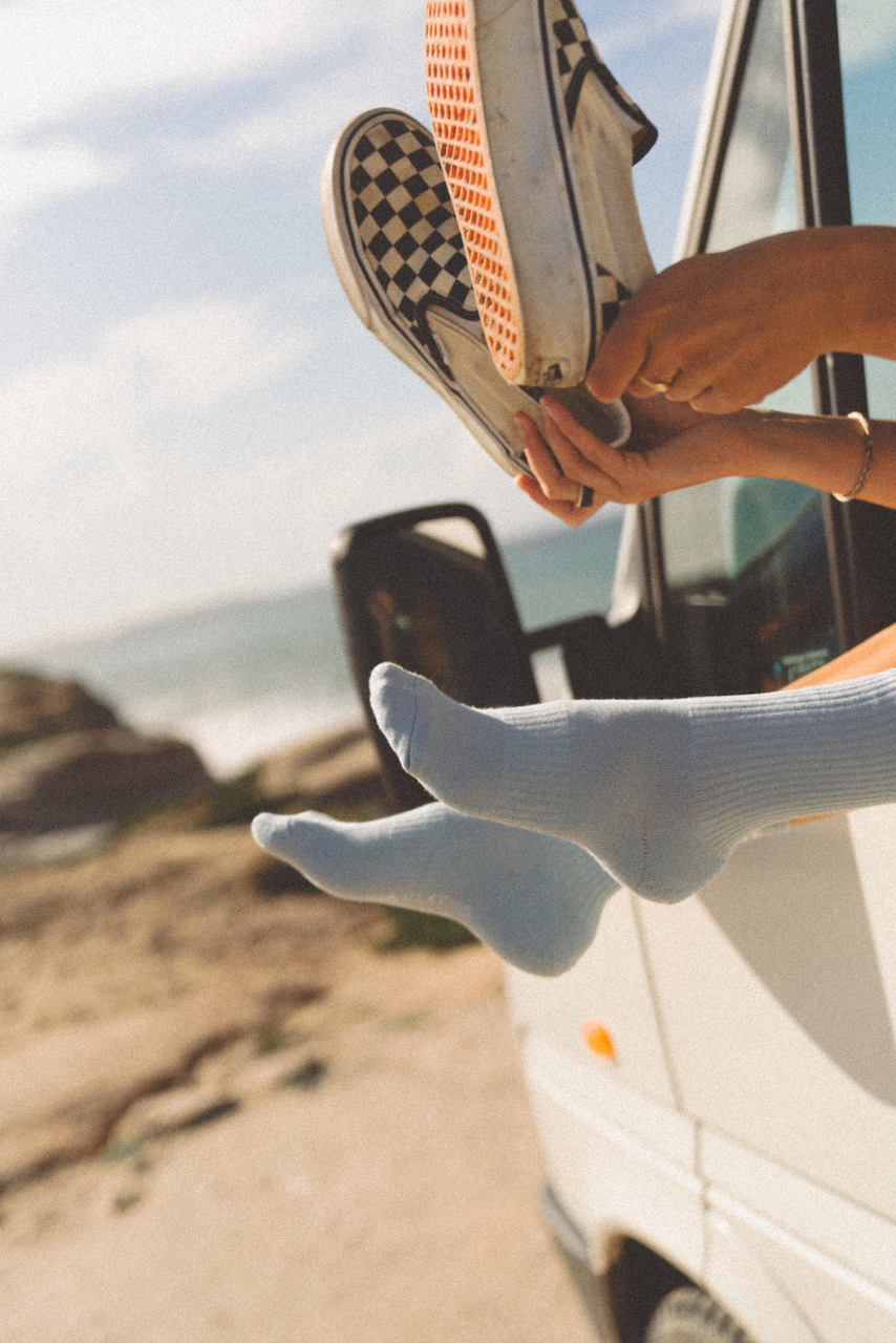 Skarpetki casual  STRIPED BABY BLUE