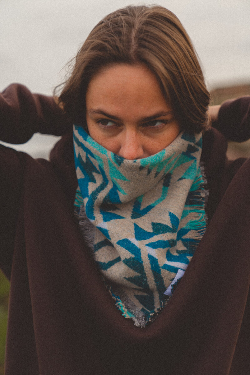 WOOL Bandana turquoise