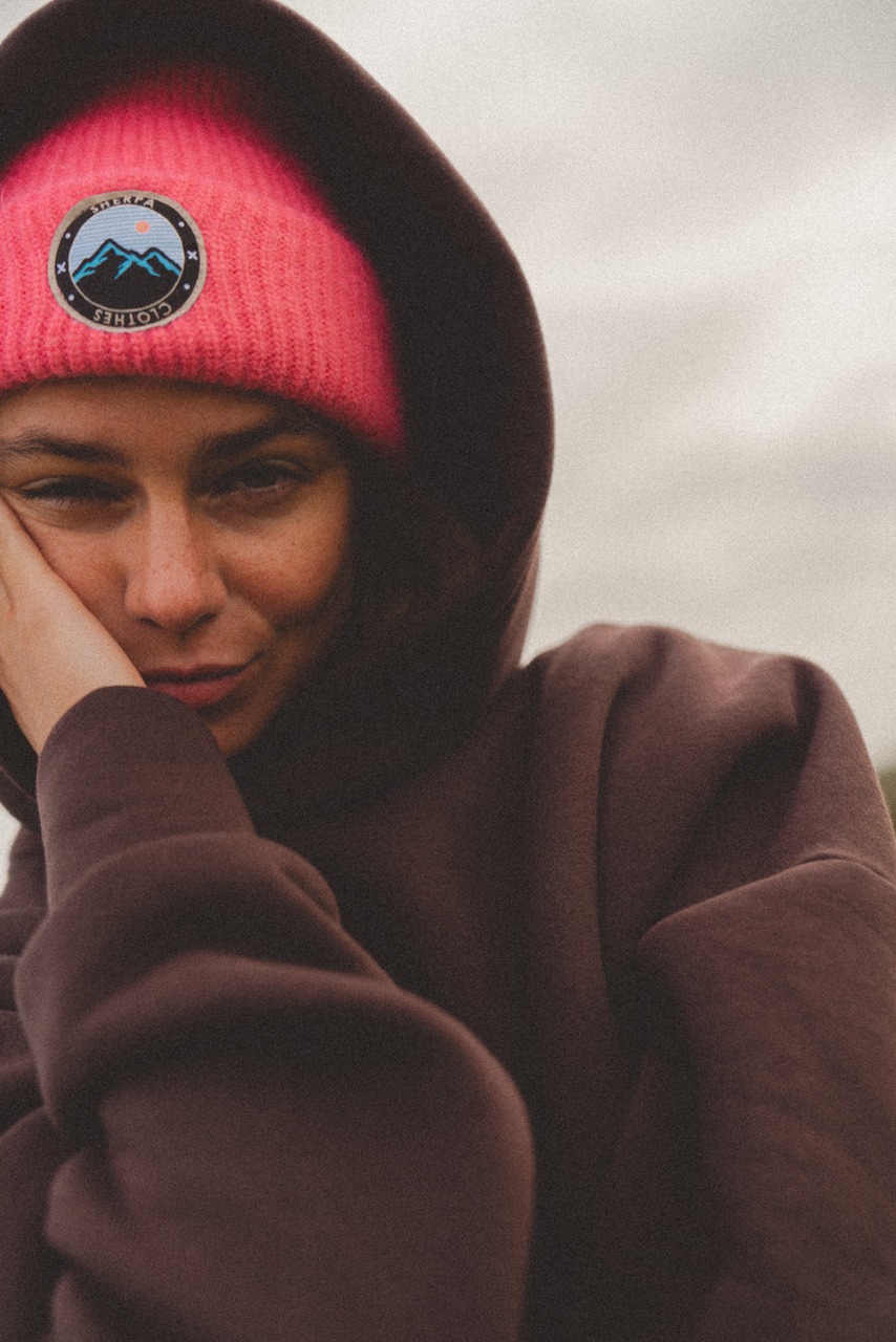 SHERPA FLUFFY beanie CORAL