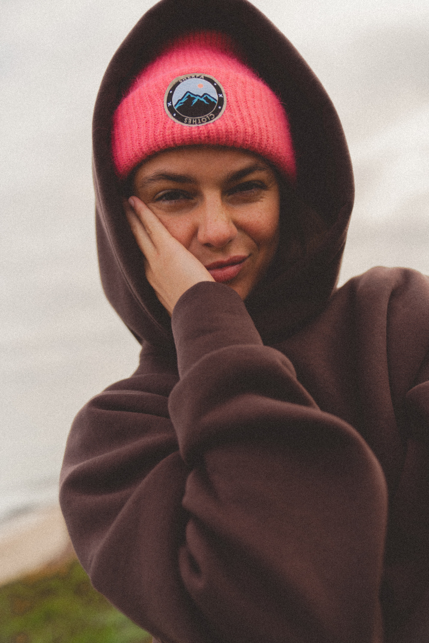 SHERPA FLUFFY beanie CORAL