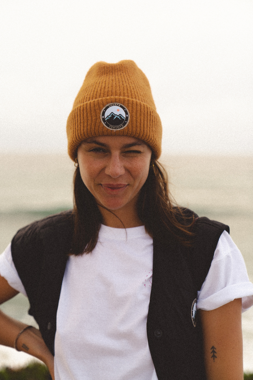 SHERPA FLUFFY beanie MUSTARD