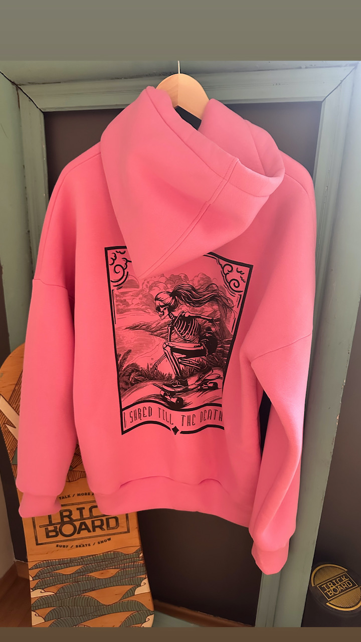 PINK SHERPA HOODIE SKATE