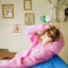 PINK SHERPA HOODIE SKATE