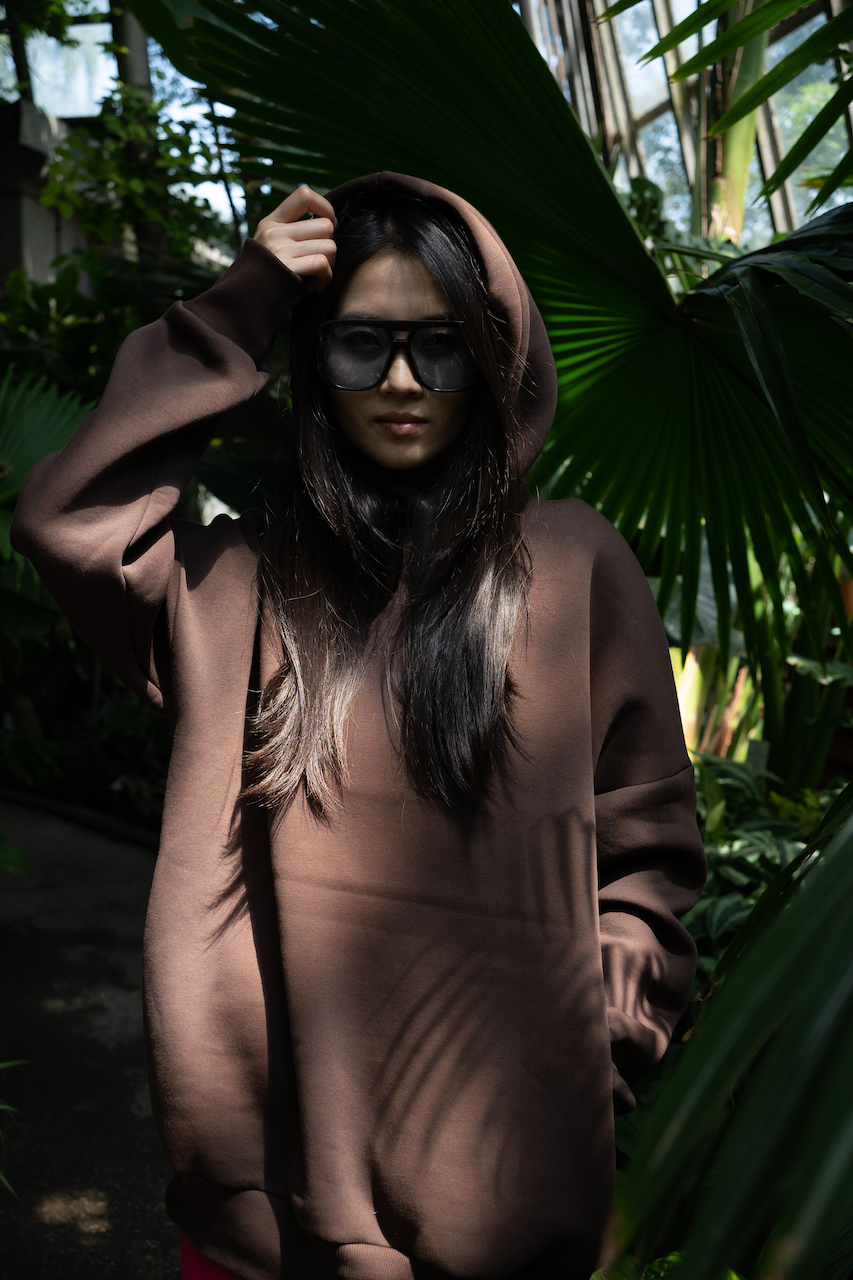 COZY BROWN SHERPA HOODIE