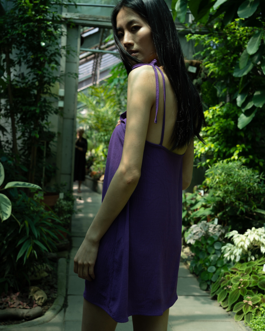 Sukienka LARA dark purple short