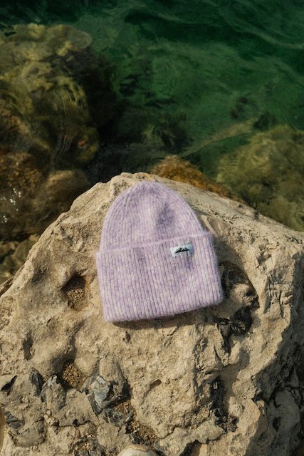 ALPAKA beanie MELANGE LIGHT VIOLET