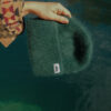FLUFFY beanie BOTTLE GREEN