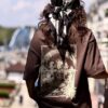 MANIA × SHERPA tee DAUGHTERS OF TIDE brown