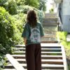 MANIA × SHERPA tee DAUGHTERS OF TIDE green